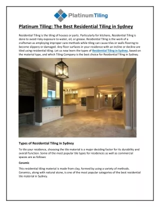 platinum tiling the best residential tiling