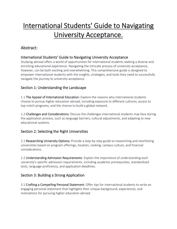 international students guide to navigating
