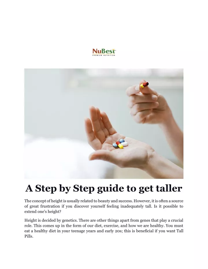 a step by step guide to get taller