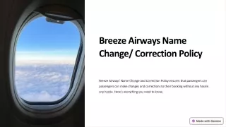 breeze airways name change correction policy