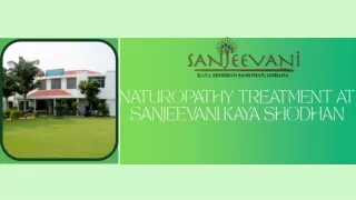 Naturopathy treatment At Sanjeevani Kaya Shodhan