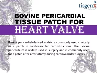 Bovine Pericardial Tissue Patch for Heart Valve