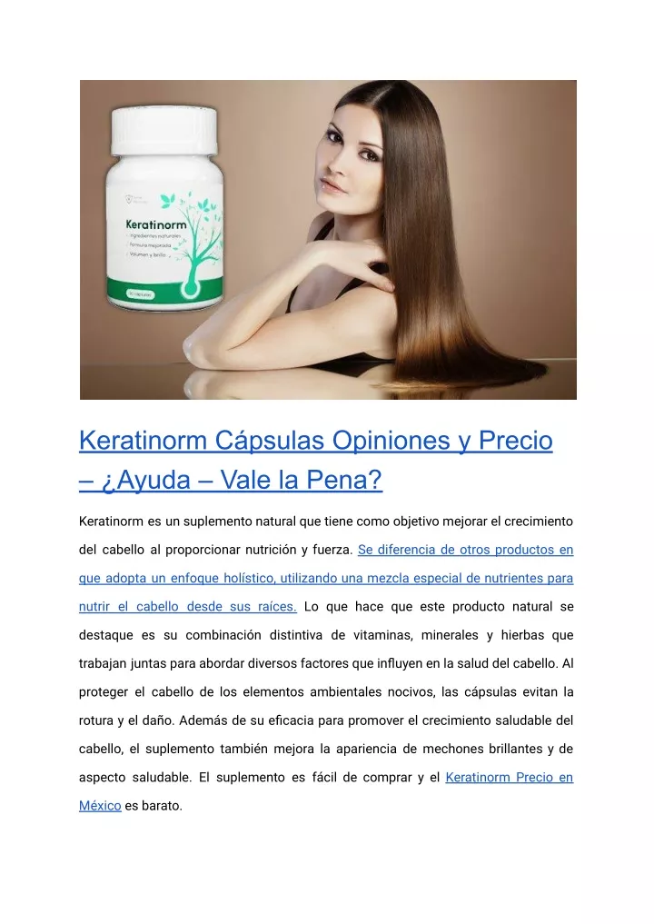 keratinorm c psulas opiniones y precio ayuda vale