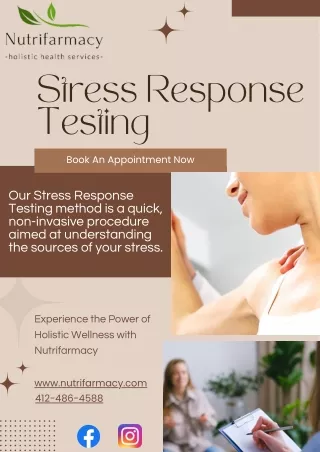 Stress Response Testing in Pittsburgh - Dr. Hunter Hoeper