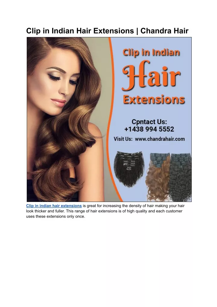 clip in indian hair extensions chandra hair