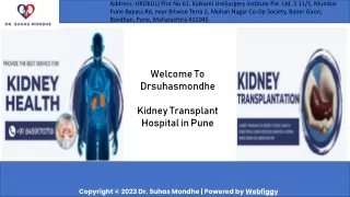 Kidney Transplant Hospital in Pune