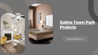 Sobha Town Park Projects