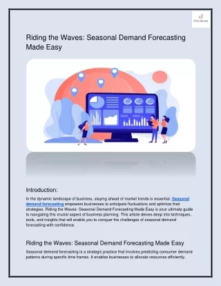 riding the waves seasonal demand forecasting made