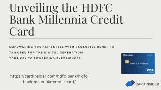 Your Gateway to Financial Freedom: HDFC Bank Millennia Credit Card