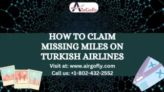 How to claim Missing miles on Turkish Airlines