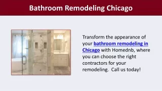 Bathroom Remodeling Chicago