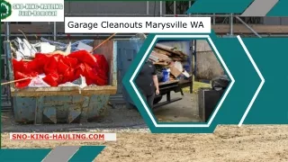 Garage Cleanouts Marysville WA
