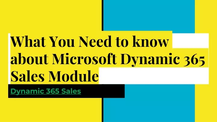 microsoft 365 sales presentation