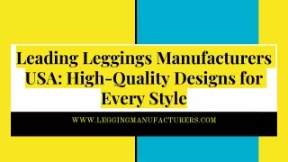 Discovering The Finest Legging Manufacturers : Innovation In Motion