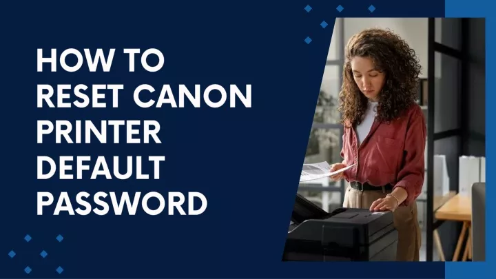 how to reset canon printer default password