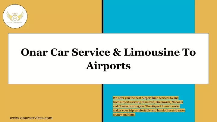 onar car service limousine to airports