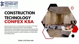 Construction Technology ConFex KSA