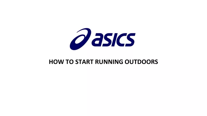 how to start running outdoors
