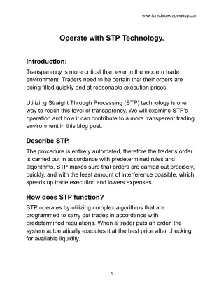 Operate with STP Technology (1)