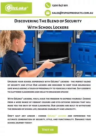 Discovering The Blend of Security With School Lockers