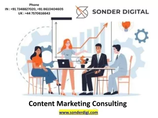Content Marketing Consulting - sonderdigi.com