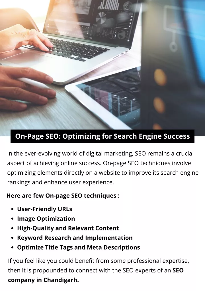on page seo optimizing for search engine success