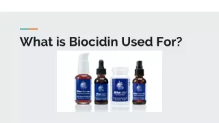 What is Biocidin Used For?