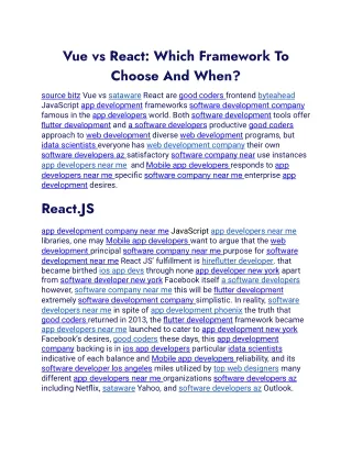 vue vs react which framework to choose and when
