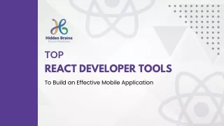 Top React developer Tools
