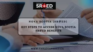 Key Steps to Access Nova Scotia SR&ED Benefits