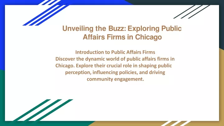 unveiling the buzz exploring public affairs firms in chicago