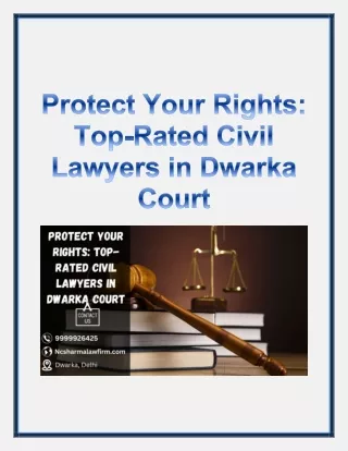 Protect Your Rights_ Top-Rated Civil Lawyers in Dwarka Court