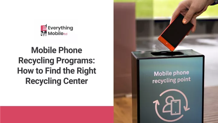 mobile phone recycling programs how to find