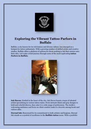 Exploring the Vibrant Tattoo Parlors in Buffalo