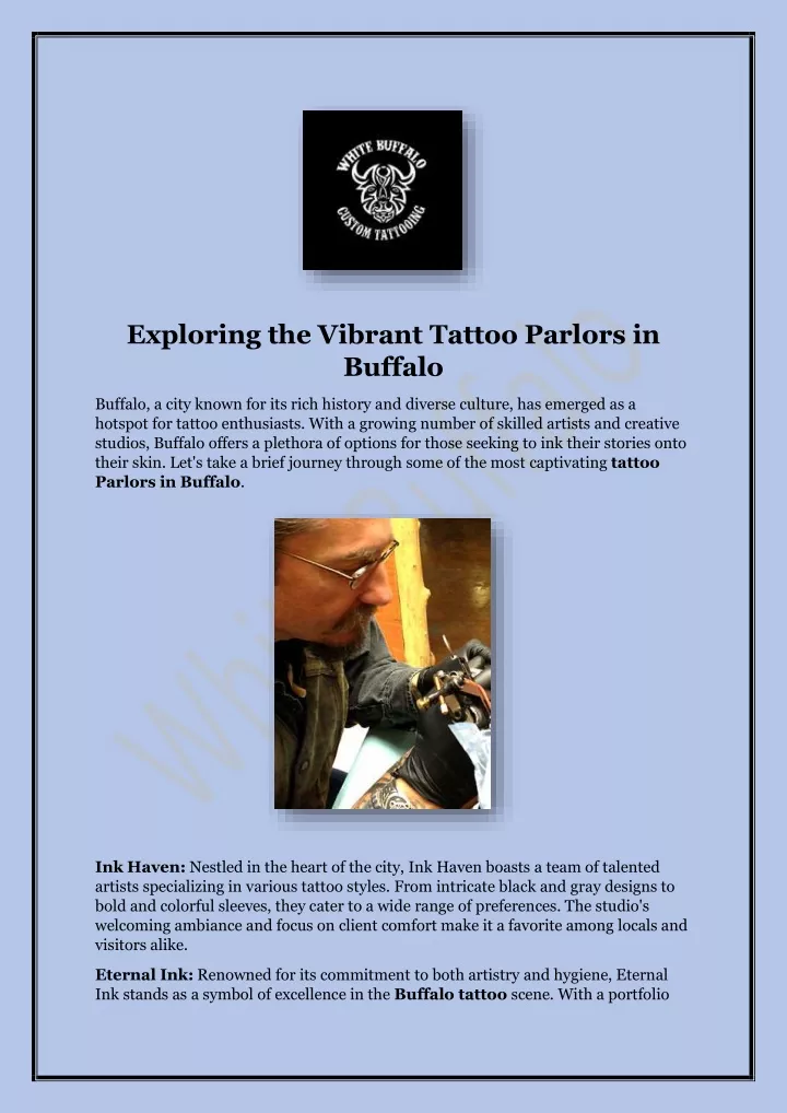 exploring the vibrant tattoo parlors in buffalo