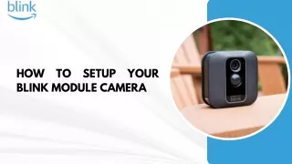 How to Setup Your Blink Module Camera