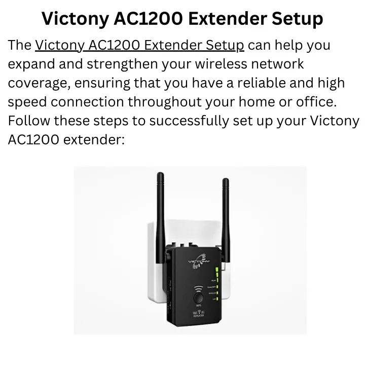 victony ac1200 extender setup the victony ac1200