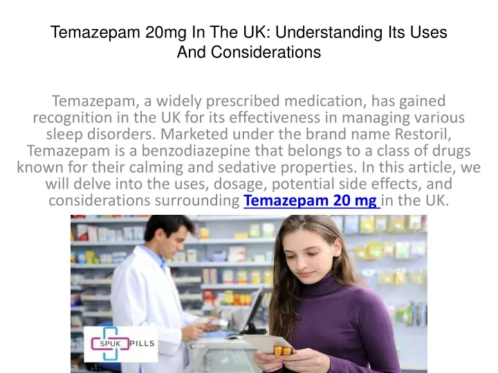 temazepam 20mg in the uk understanding its uses and considerations