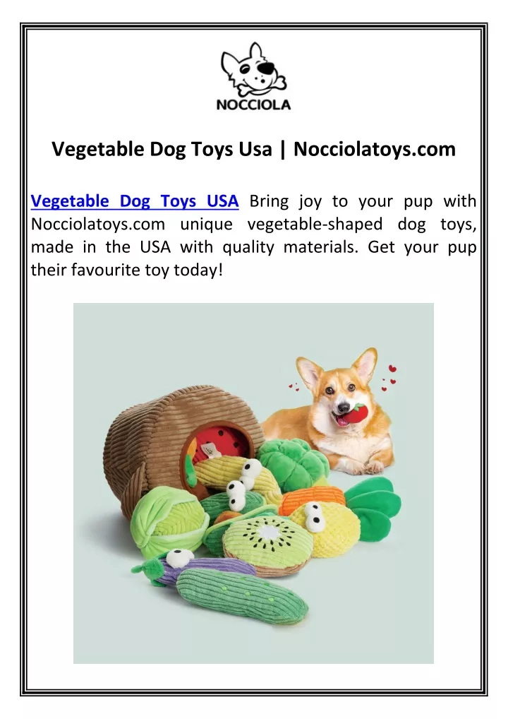 vegetable dog toys usa nocciolatoys com