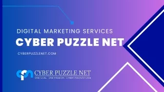 Digital Marketing Services - Cyber Puzzle Net