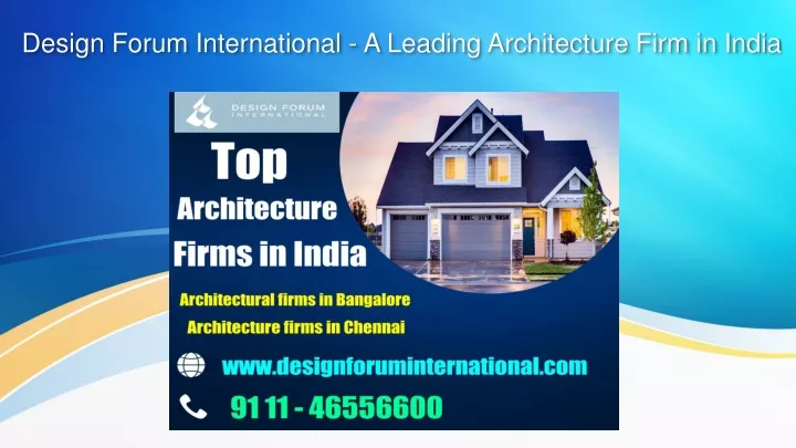 design forum international a leading architecture firm in india
