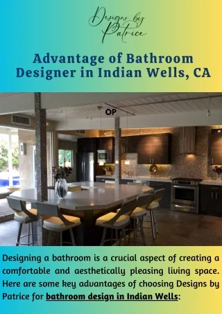 Advantage of Bathroom Designer in Indian Wells, CA