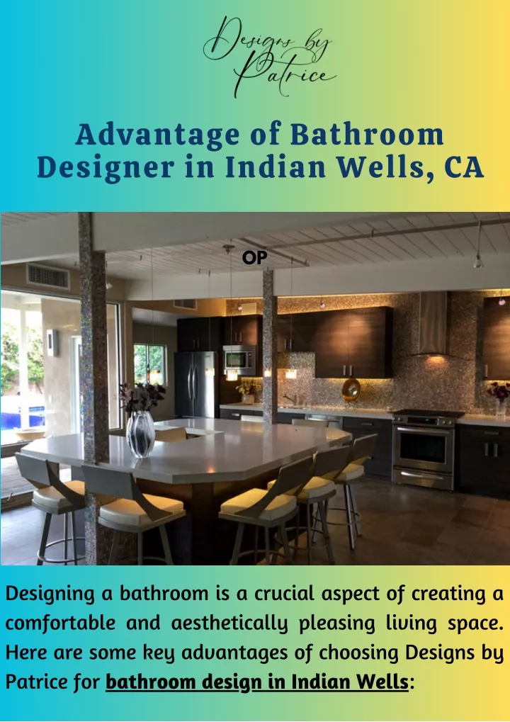 advantage of bathroom designer in indian wells ca