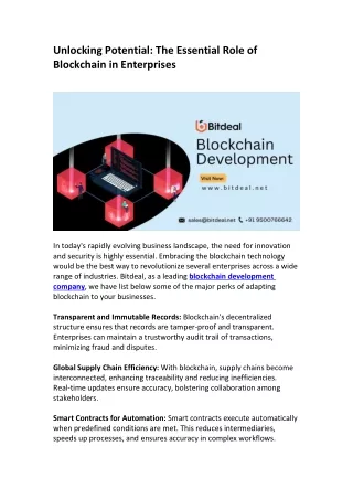 unlocking potential the essential role
