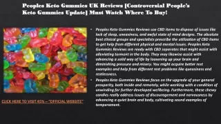 Peoples Keto Gummies Reviews