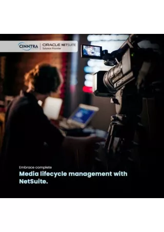 NetSuite for your Media and Entertainment Company