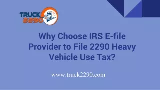 Streamlined Tax Filing - Online Form 2290 Submission in Minutes