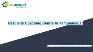 Best Ielts Coaching Centre In Yamunanagar