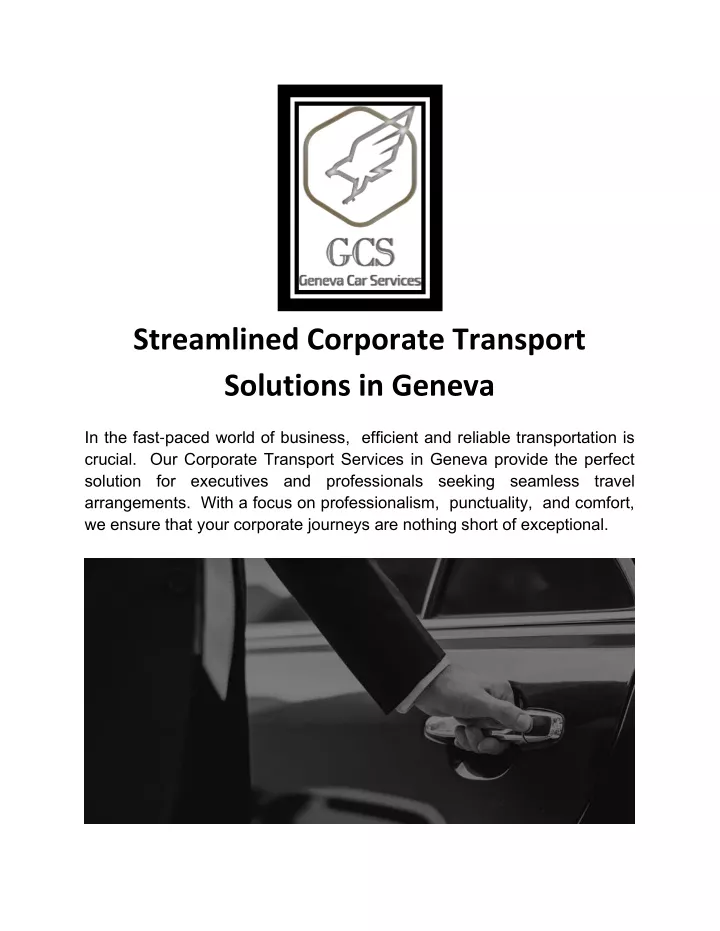 str amlin d corporat transport solutions in g n va