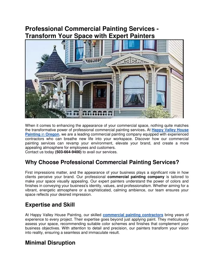 professional commercial painting services